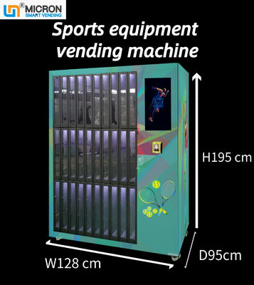 آلة بيع خزانة رياضية للتنس ذات سعة كبيرة تعمل باللمس مع نظام ذكي