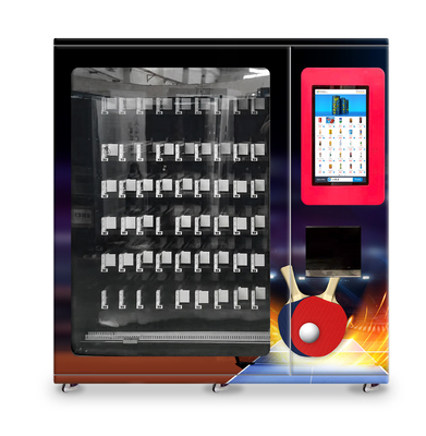 آلة بيع تنس الطاولة مع مصعد ووظيفة عرض قناة قابلة للتعديل ، آلة بيع التروس الرياضية ، ميكرون