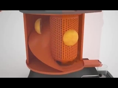 آلة بيع عصير البرتقال المصنوعة حديثًا مع قارئ بطاقات وشاشة تعمل باللمس لمركز التسوق