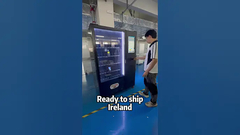 آلة بيع مع خزانة على الجانب، إضافة خزانة جعل المزيد من إمكانات لبيع منتج أكبر.