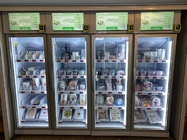 Micron Smart Vending Fresh Food Snack Drink Smart Fridge Vending Machine With Card Reader