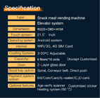 Combo Meal Snack Vending Machine Custom Micron Smart Vending With Microwave And Cooling System