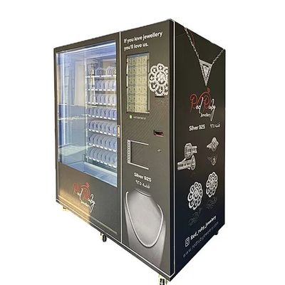 آلة بيع المجوهرات الذكية مع مصعد تتبع صعودي وهبوطي وباب مزدوج الزجاج عالي الأمان