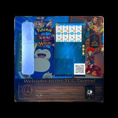 Mini Wall-mounted Pokemon TCG Vending Machine With Card Reader Custom Stickers