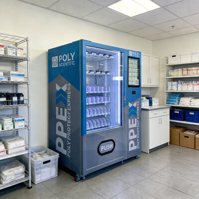 آلة بيع معدات الوقاية الشخصية الذكية مع نظام إدارة الموظفين والوصول عبر بطاقة الهوية/بطاقة التعريف