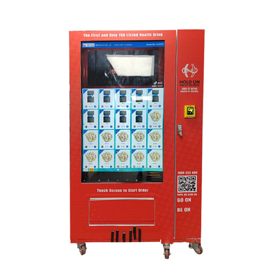 400W Automatic Door Touch Screen Vending Machine For Energy Drink