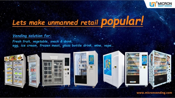 Oyster Vending Machine With Cooling System and Lockers 24V Electric Heating Defogging
