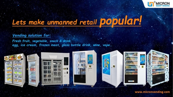 Adjustable Channel Width Custom Vending Machines With  21.5 Inches Screen